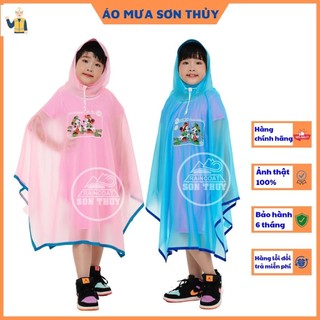 (HÀNG SỊN ) Áo mưa TRẺ EM CÁNH RƠI -Sơn Thủy nhựa PVC an toàn, siêu bền - áo mưa cho bé trai, hình in hoạt hình đáng yêu