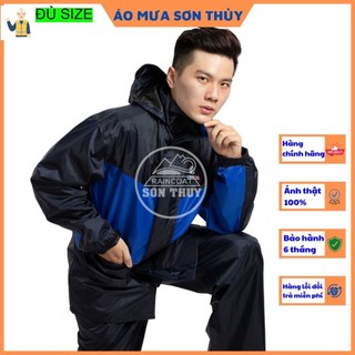 ( K4_HÀNG SỊN 2 LỚP ) Bộ áo mưa 2 lớp Sơn Thủy- bộ quần áo đi mưa chống lạnh K4 dobaoholaodongso1