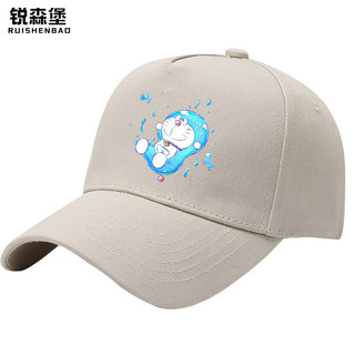 Mũ bóng chày unisex có hình giọt nước Doremon, điều chỉnh được, phù hợp cho mùa xuân - thu và chống nắng