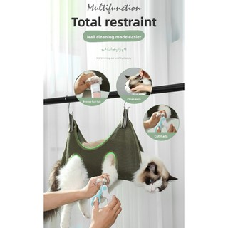Túi giặt mèo đa chức năng Dụng cụ tắm mèo con Túi chống trầy xước cố định