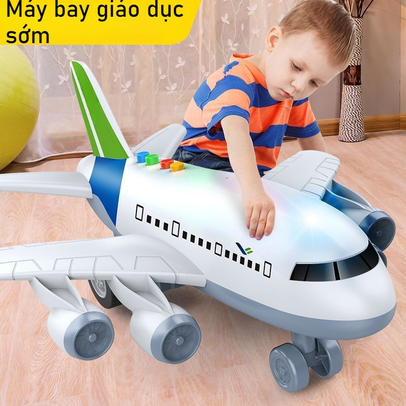 Đồ Chơi Máy Bay Airbus A380, Chất Liệu Nhựa ABS An Toàn, Đèn LED Phát Sáng, Chịu Va Đập, Cho Bé 3-15 Tuổi