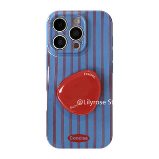 Ốp lưng iPhone 17ProMax 17Pro 17Air Apple iPhone Case Blue Red Sọc 16ProMax 16Pro 16 15ProMax 15Pro 14ProMax 13ProMax 16Plus 15Plus 14Plus 7 / 8Plus Giá đỡ bàn cầm điện thoại