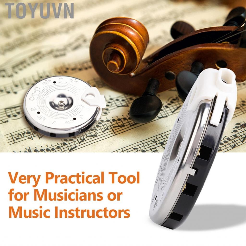 toyuvn ACAGALA Sensitive Chromatic 13 Pitch Pipe Tuner C to Tuner Tool kèm hộp đựng phụ kiện nhạc cụ