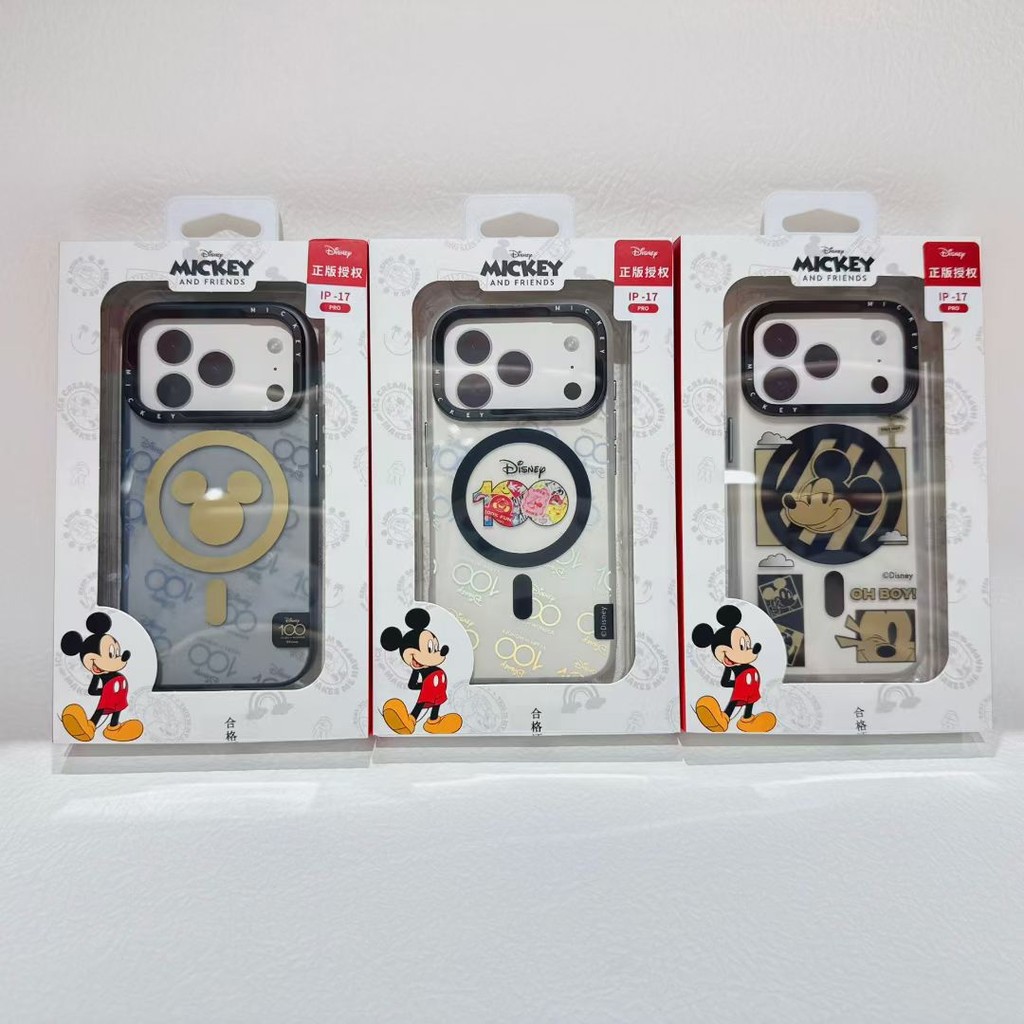 Ốp Điện Thoại Disney iPhone 17Pro Từ Tính Mickey Dâu Gấu Stitch Apple 17Pro Bao Gồm Tất Cả Vỏ Bảo Vệ Chống Sốc