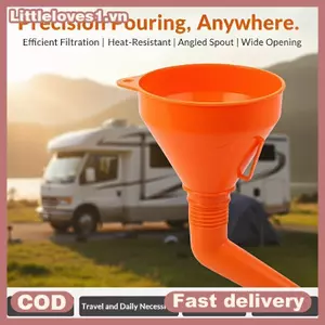Littleloves1 Phễu tiếp nhiên liệu 2 trong 1 có bộ lọc Bình nhiên liệu đa năng Vòi cho xăng Diesel Dầu xăng Chuyển chất lỏng để bảo trì xe VN