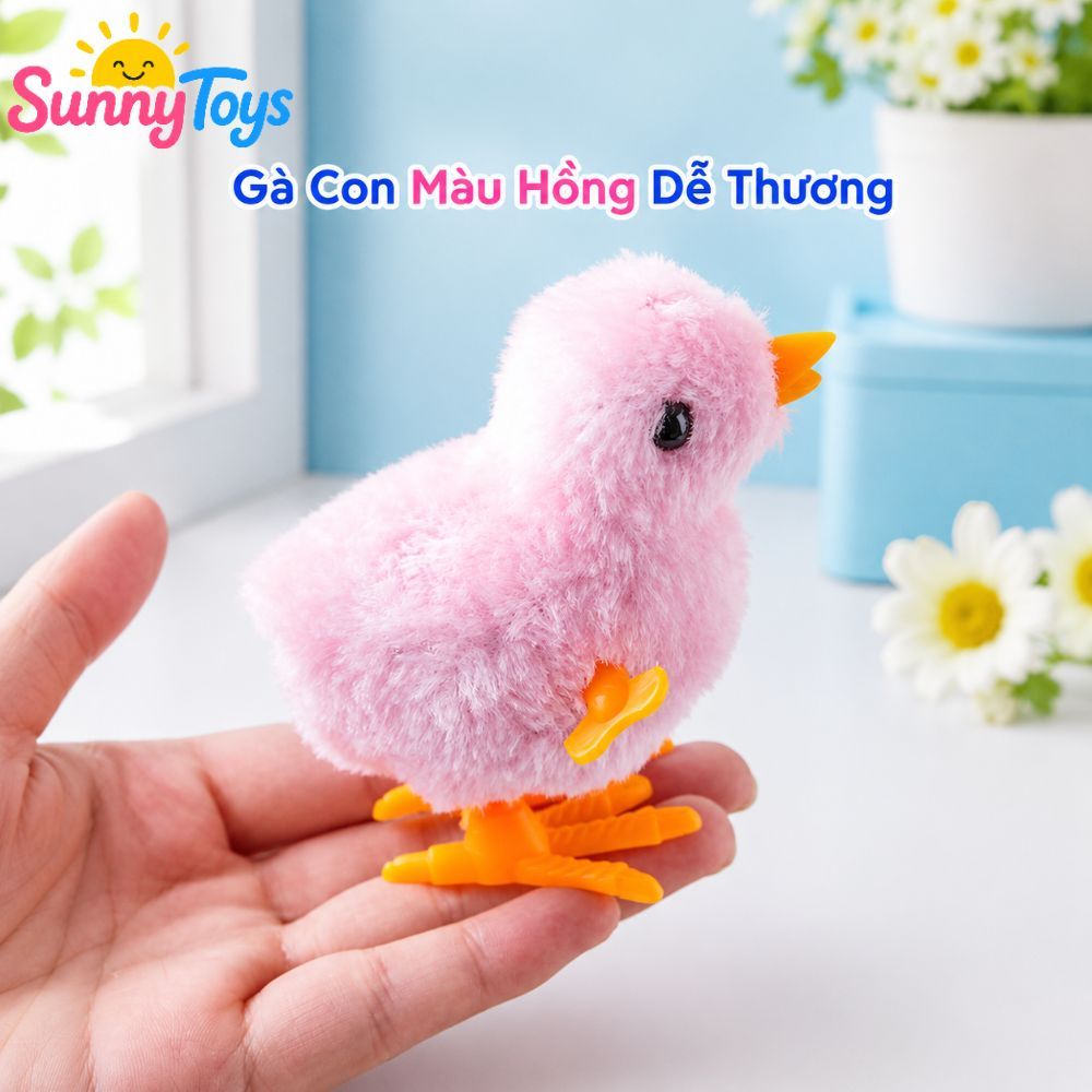 Set Gà Con Nhảy Lon Ton SunnyToys - 5 Món Lên Dây Cót Cho Bé Vui Chơi