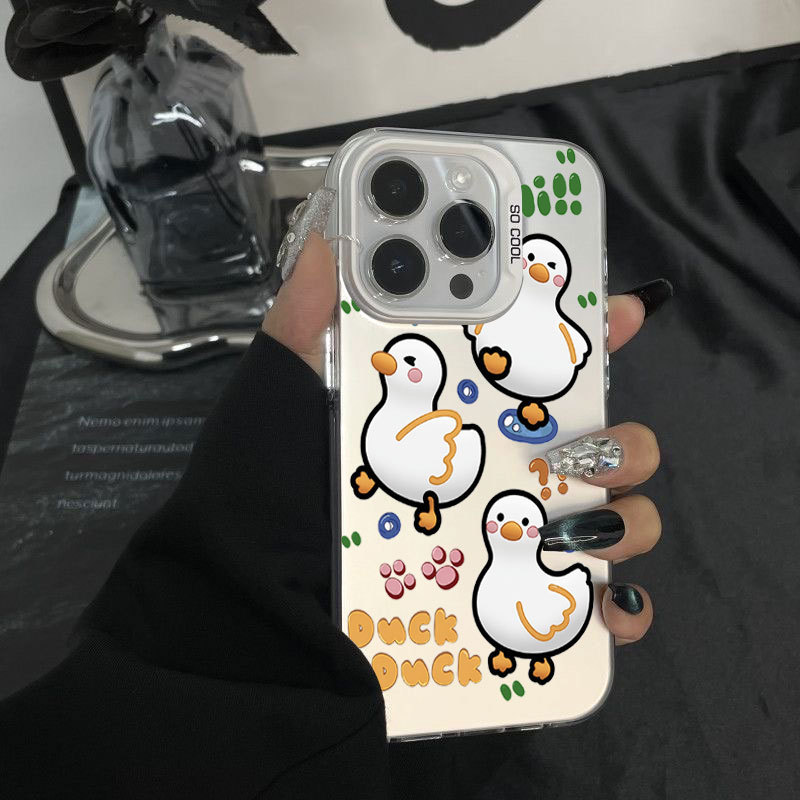 Vịt IMD Ốp Điện Thoại Cho iPhone 17 16 15 14 13 12 11 Pro Max Plus X Xr Xs Max 7 8 Plus Ốp Điện Thoại
