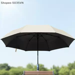{AKIN} 24 Ribs Ô dù tự động hoàn toàn chống bão chống tia cực tím Ô gấp lớn Ngày mưa {a}