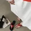 TT Phiên Bản Hàn Quốc Flip-Flops Giày Nữ Mùa Hè Flat Flip-Flops Nhiều Màu Tùy Chọn Da Thật