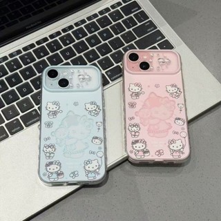 Dành Cho IPhone 17 16 15 14 plus 13 12 11 Pro Max 7 8 plus Màu hồng trong suốt KT Cub trường hợp điện thoại