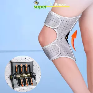 AN.MART Lò xo phục hồi mạnh mẽ Thiết bị hỗ trợ đầu gối Chống trượt thoáng khí Tăng cường đầu gối có thể điều chỉnh Bộ ổn định lò xo Nẹp Hỗ trợ khớp VN