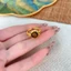 Vàng Mắt Hổ Mở Nhẫn Nữ Ánh Sáng Sang Trọng Cao Cấp Retro Chỉ Số Ngón Tay Nhẫn Niche Thiết Kế Độc Đáo Tất Cả Trận Đấu Nhẫn