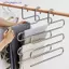 Móc treo quần áo đa chức năng 5 lớp Quần chống trượt Bảo quản vải Ra với nhiều chức năng để treo và bảo quản MỚI
