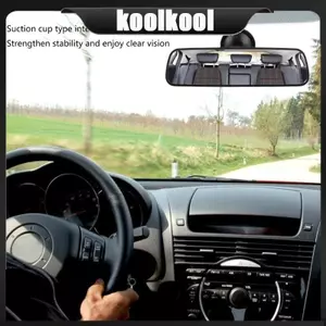 Gương chiếu hậu nội thất Kool Gương chiếu hậu ô tô SUV góc rộng có cốc hút