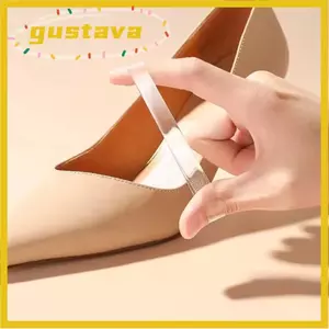 GUSTAVA 1 Cặp Dây Giày Đàn Hồi Vô Hình, Dây Giày Cao Gót Silicon Co Giãn Trong Suốt, Giày Chống Lộn Di Động Giữ Dây Giày Cao Gót