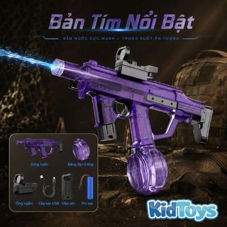 Đồ Chơi Phun Nước Điện MK3 Hot Có Đèn LED KidToys - Pin Sạc Tiện Lợi Cho Bé Chơi Hè Ngoài Trời