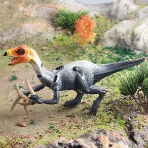 Mô phỏng Khủng long kỷ Jura Mô hình động vật rắn Đen Trắng hình liềm Rex Đồ chơi Tyrannosaurus Rex Trẻ em Quà tặng Đồ trang trí Chiều cao 8cm