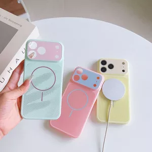 Thích hợp cho iPhone17 Vỏ từ tính tản nhiệt màu Dopamine Apple 16 Màu tương phản Bao gồm tất cả 15 Bảo vệ cá nhân chống sốc