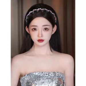 Hàng Ngày Làm Đẹp Cung Điện Giả Pha Lê Sóng Răng Lược Đầu Nữ Đính Hạt Đầu Cao Đầu Lâu Mũ Phụ Kiện Tóc T22872026-6-11