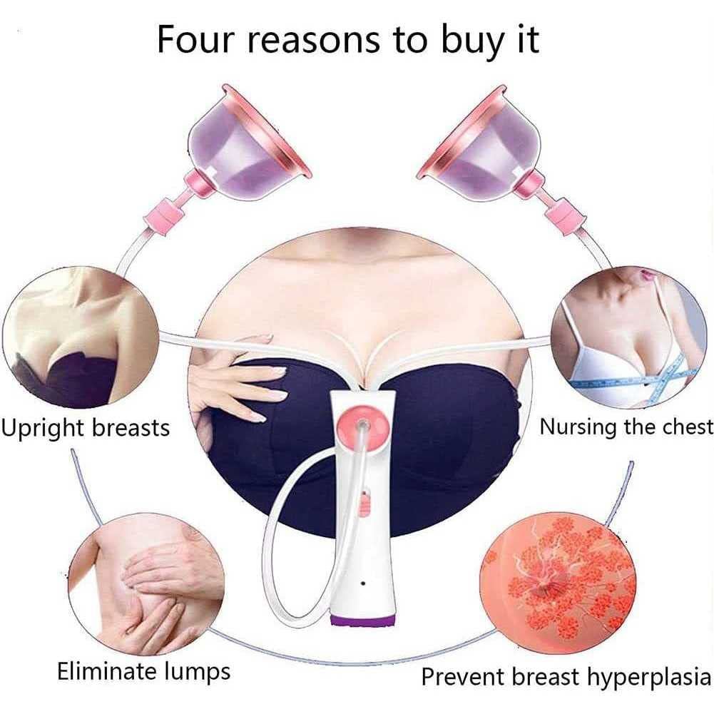 Máy mát xa ngực bằng điện, Máy phóng to làm đẹp ngực Thiết bị chăm sóc ngực đa chức năng, thúc đẩy tăng trưởng ngực