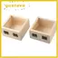 GUSTAVA 1 / 3 Hộp Gỗ Gói, Màu Sắc Tự Nhiên 3.5 '' X 3.5 '' X 1.8 '' Hộp Gỗ Lưu Trữ Trực Quan, Hộp Bảo Quản Gia Đình Bằng Gỗ / Thủy Tinh Có Thể Phục Vụ Văn Phòng