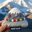 QEARY Tuyết Núi Lưu Niệm, Sunlit Snow Mountain Golden Sunrise Sang Trọng Móc Khóa, Sáng Tạo Quyến Rũ Treo Trang Trí Sang Trọng Mặt Dây Chuyền Sưu Tập Trang Trí Kỷ Niệm