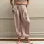 BRBRAA Crepe Loose Bloomers, Quần đèn lồng Satin co giãn dáng rộng, Quần dài mắt cá chân dáng rộng thanh lịch dành cho nữ