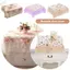 Khăn trải bàn tủ đầu giường ROLY, Khăn trải bàn hình chữ nhật chống bụi 75 * 80cm Nappe, Trang trí phòng ngủ đám cưới Giáng sinh Vỏ bàn đầu giường đa năng