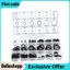 Belleshopp Bộ vòng đệm cao su O Ring 225 chiếc 18 kích cỡ Con dấu máy giặt Bộ đệm các loại để sửa chữa hệ thống ống nước ô tô
