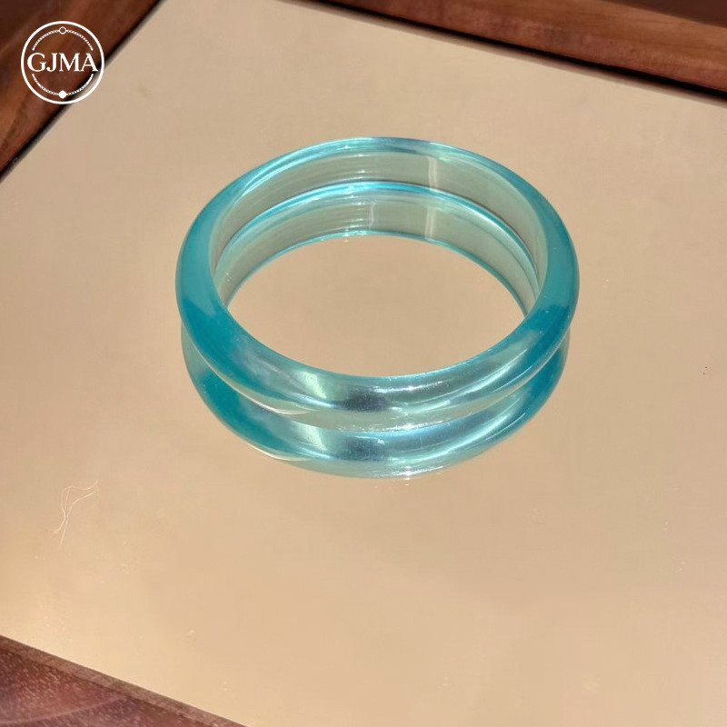 Bộ 3 Vòng Tay Nhựa Đính Đá Phong Cách Boho Thiết Kế Độc Đáo Thời Trang Phụ Kiện Cho Nữ