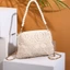 Túi đi biển IFASIN Boho, Túi dệt rỗng bằng da PU có dây kéo, Túi đeo vai phong cách Bohemian hình chữ nhật Trang phục kỳ nghỉ