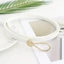 Thắt lưng thắt nút PYCOU, Dây thắt lưng mỏng có thể điều chỉnh bằng da PU, Dây đeo vòng không lỗ Dây thắt lưng màu trơn cho váy
