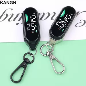 Đồng hồ treo điện tử KANGN, Đồng hồ bỏ túi LED hiển thị kỹ thuật số, sáng tạo Carabiner Đồng hồ bỏ túi phát sáng chống nước di động dành cho trẻ em Người lớn