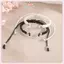 JRP Tay Thủ Công Trái Tim Tình Yêu Cặp Đôi Vòng Tay Dành Cho Người Yêu Nữ Dây Có Thể Điều Chỉnh Bạn Bè Mối Quan Hệ Phù Hợp Với Vòng Tay Trang Sức Quà Tặng JRP