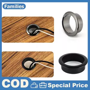 18-80MMputer Để Bàn Cáp Grommets Dây Lỗ Bao Tủ Lỗ Thông Hơi Vòng Trang Trí Cáp Nội Thất Phần Cứng Bàn Phụ Kiện