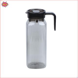 Bình đựng nước có gân dung tích lớn N & X 1.1L có nắp và tay cầm Bình đựng nước trong suốt để sử dụng tại nhà và văn phòng.