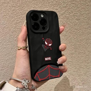 Ốp Điện Thoại Nếp Nhăn Mát Linh Hoạt Lên Xuống Nhỏ Spider Q Phiên Bản Thích Hợp Cho iPhone 14 15 16 17 pro max 11promax 12promax 13promax 14pro 15pro Ốp Bảo Vệ Chống Sốc