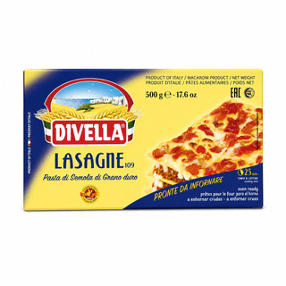 Mỳ Lá Divella LASAGNE 109 – Hộp 500g | Chuẩn vị Ý cho món Lasagna