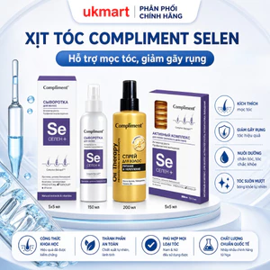 Xịt Tóc và Serum Tóc Compliment Selen Ngăn Ngừa Và Giảm Rụng, Hỗ Trợ Mọc Tóc