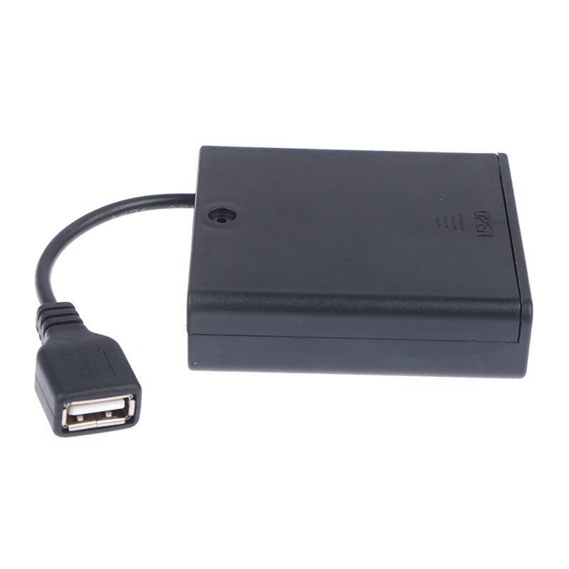 Hộp pin USB GOAY 4 X AA cho đèn LED dải 5V Bộ nguồn Mini USB VN