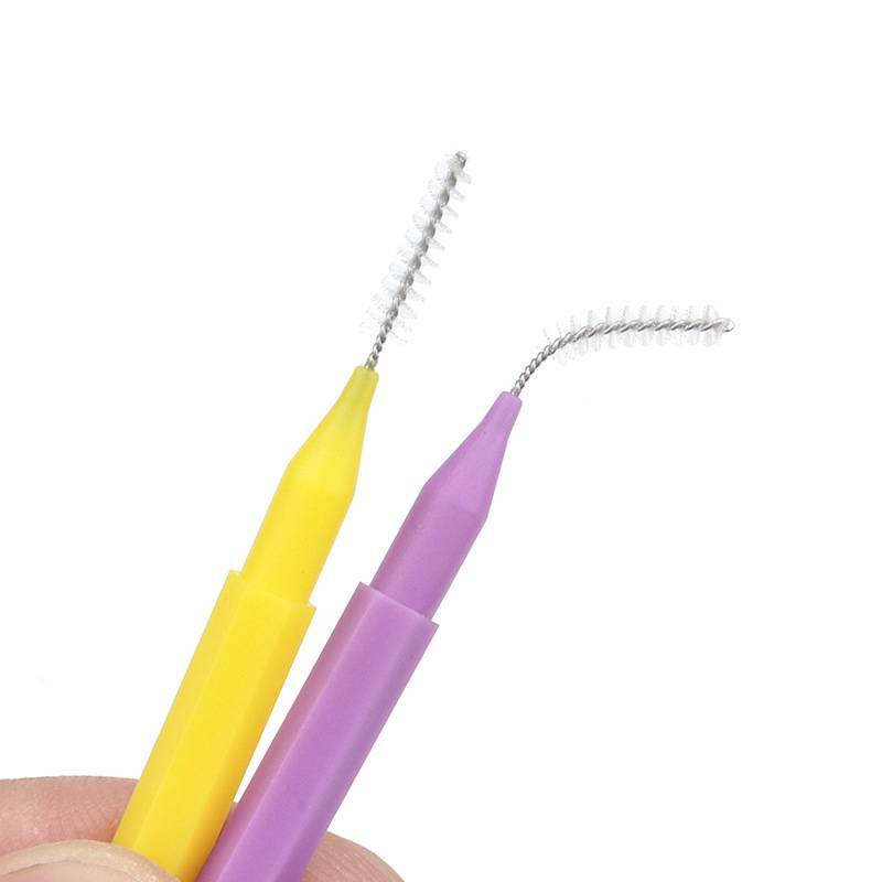 TMOY 10 cái Bàn chải kẽ răng, chỉ nha khoa, bàn chải làm sạch cho răng niềng, dụng cụ vệ sinh cá nhân tiện lợi