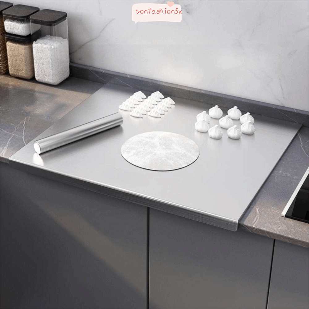 Bảng cắt thép không gỉ ITRUMPET, với bảng cắt hình chữ nhật môi, khối cắt nhà bếp chống trượt bằng thép không gỉ