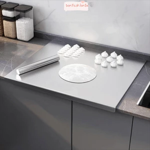 Bảng cắt thép không gỉ ITRUMPET, với bảng cắt hình chữ nhật môi, khối cắt nhà bếp chống trượt bằng thép không gỉ