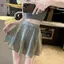 Váy ngọt ngào dành cho nữ Mùa hè Phong cách mới Siêu cổ tích Streamer Gạc lưng cao mỏng hơn Nhìn màu trơn Váy ngắn xếp li mượt mà phù hợp