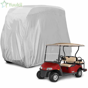 Vỏ xe golf YUUKII, Vỏ xe tham quan chống bụi chống tia cực tím, Vỏ xe ngoài trời chống gió cho hành khách 2 / 4 chống nước đa năng Câu lạc bộ golf