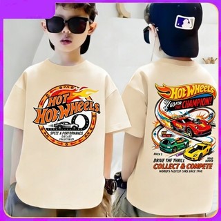 COD✅(Hồ Chí Minh)Áo thun mùa hè cho bé trai và bé gái in hình ô tô thời thượng, chất liệu cotton mềm mại, thoải mái