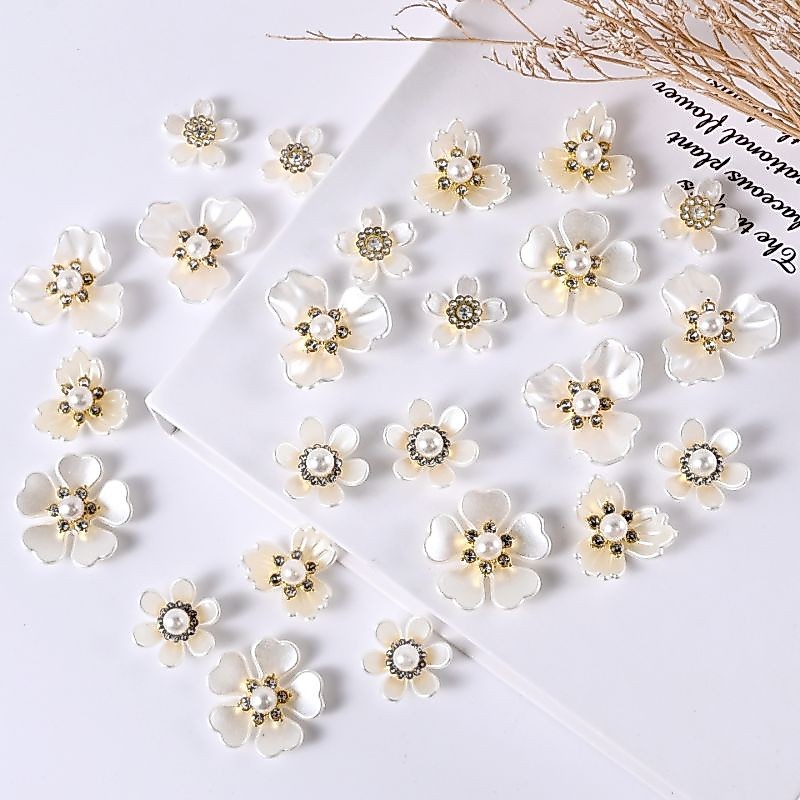 CHARM HOA NGỌC TRAI DÙNG TRANG TRÍ PHỤ KIỆN XINH