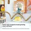Dây leo chim bằng vải lanh thoải mái Cá rô chống trượt DIY có thể uốn cong cho không gian chơi chim [VN]