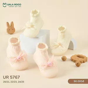 Giày bún tập đi cho bé Ualarogo đế Silicone mềm dẻo chống trượt an toàn bảo vệ ngón thoáng khí 5645