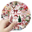 HT3 50 Cái / bộ Giáng Sinh Dán Ông Già Noel Nai Sừng Tấm Graffiti Hành Lý Ván Trượt Chống Thấm Nước Trang Trí TH3